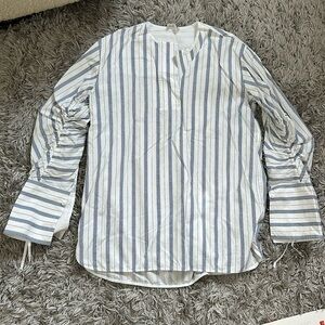 By Malene Birger Cotton Striped Long Sleeve top